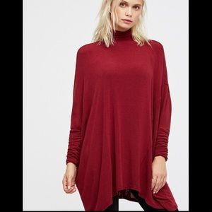 Free People Terry Tee Turtleneck